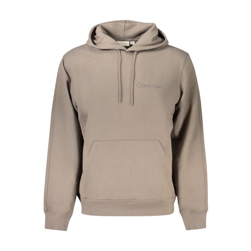 CALVIN KLEIN MEN'S BROWN ZIP-UP SWEATSHIRT slika 1