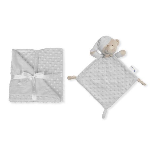 InterBaby set dekica Bubble i tješlica Bear Grey slika 2