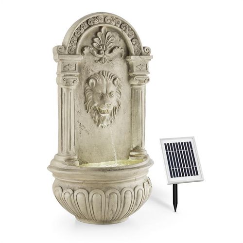 Blumfeldt LÖWENSTEIN, ZIDNA FONTANA, VRTNA FONTANA, 2W SOLAR, LED, POLYRESIN, IZGLED KAMENA slika 7