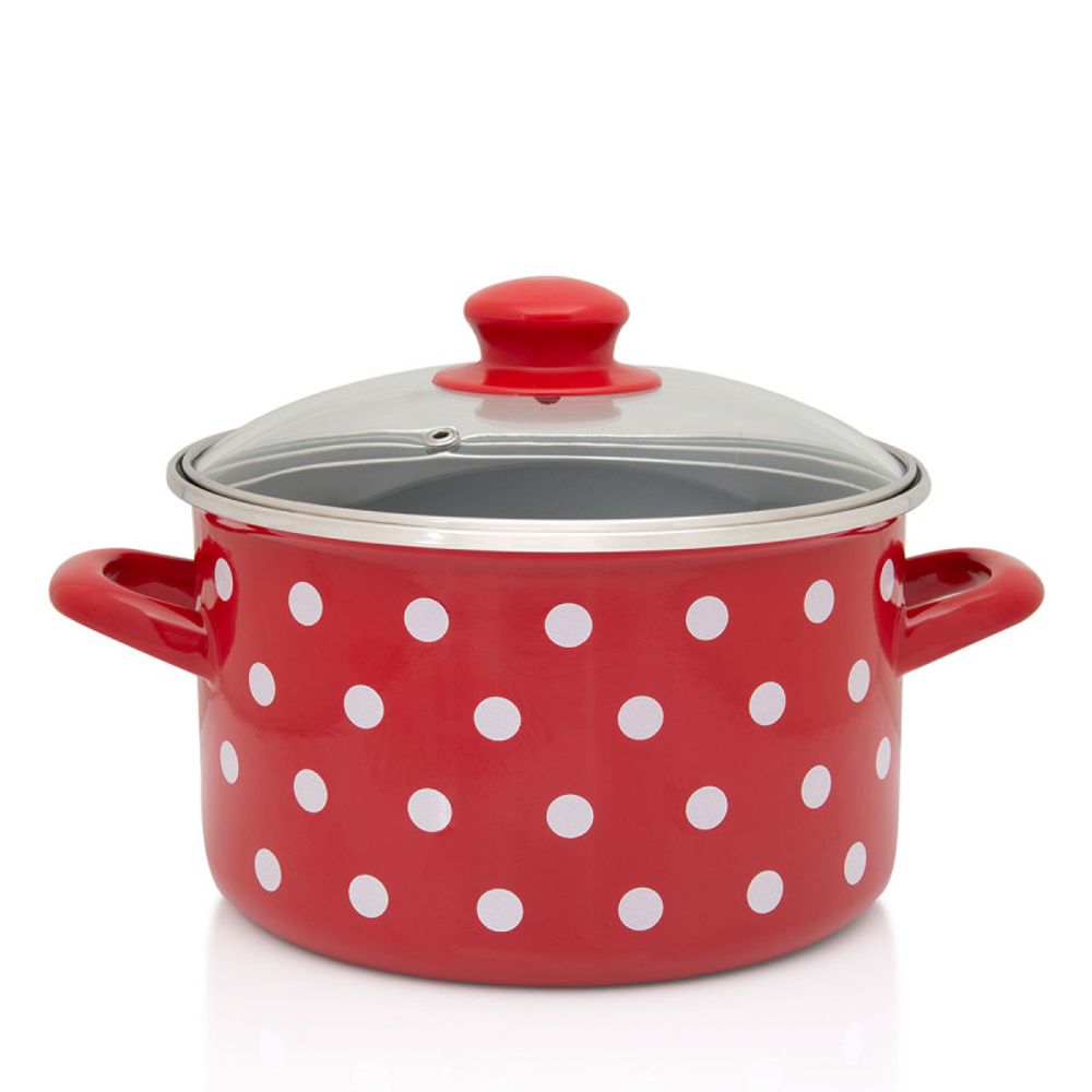 Metalac Šerpa Bijele tufne, duboka sa staklenim poklopcem 24 cm / 6.75 l slika 1