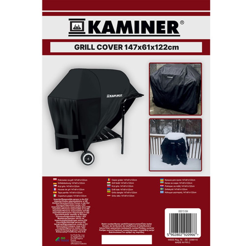Kaminer Poklopac za vrtni roštilj 147x61x122cm slika 3