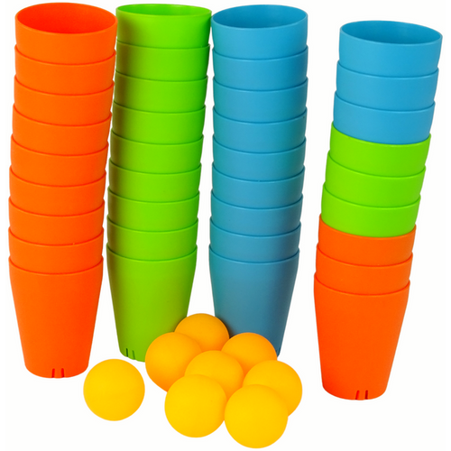 Igra preciznosti sa šalicama i ping-pong lopticama 44 elemenata slika 3