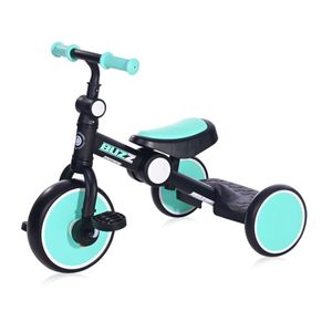 LORELLI BUZZ Sklopivi Tricikl za Djecu Black/Turquoise