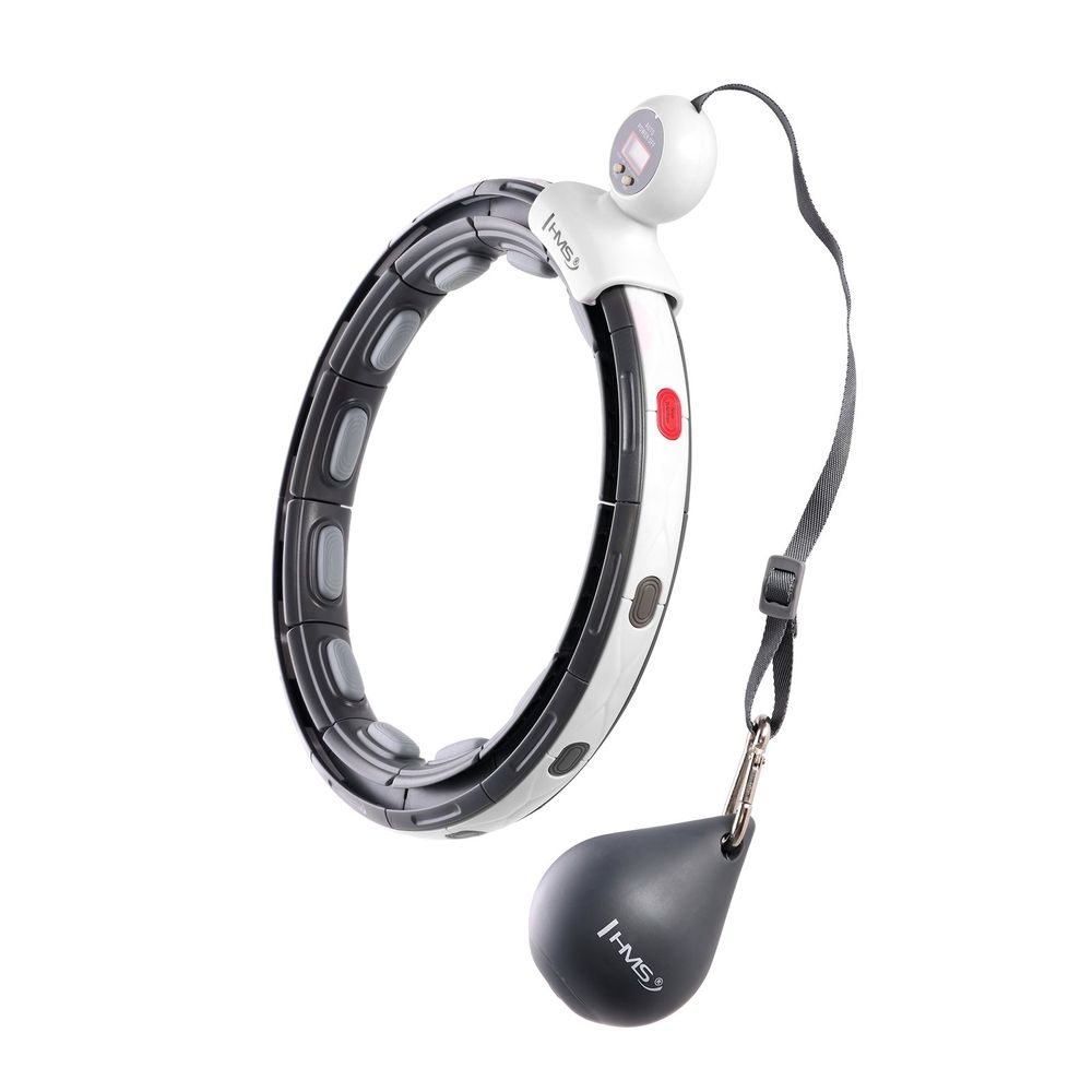 Hhm15 hula hoop crni magnetski s utegom + brojačem hms slika 1