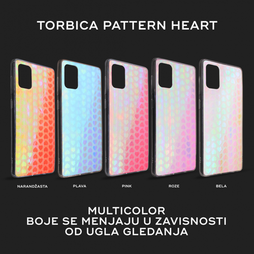 Torbica Pattern Heart za Huawei P40 Lite/Nova 6 SE bela slika 1