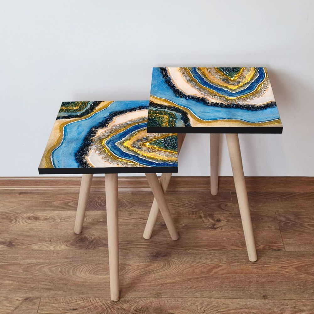 Nesting stolovi 2Shp291 - (2 komada) - boje: višebojni slika 1