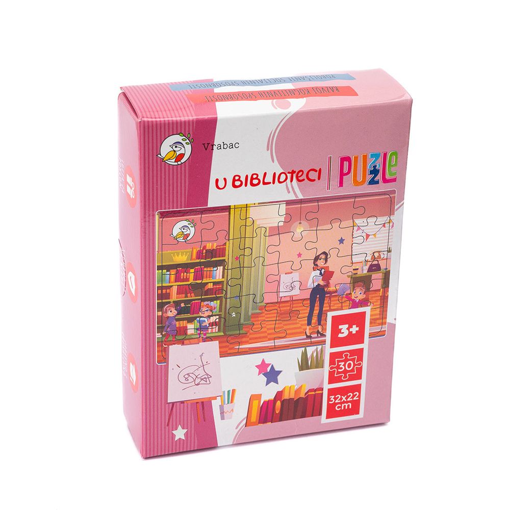Vrabac Chippy puzle U biblioteci, 30 dijelova slika 1