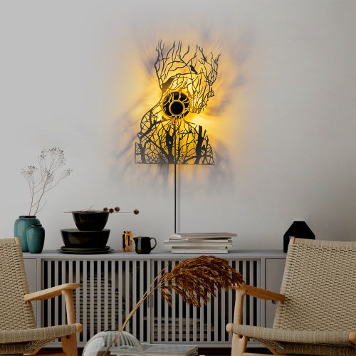 Tree Man V2 Black Wall Lamp slika 1