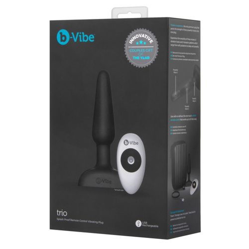 Vibrirajući analni čep b-Vibe Trio Plug slika 7