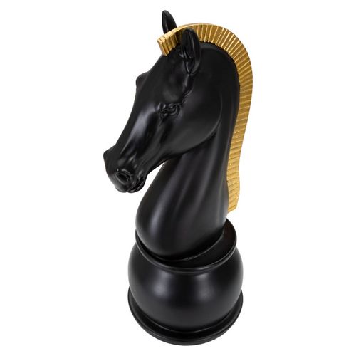 Mauro Ferretti Dekoracija BLACK AND GOLD HORSE cm Ø 18,5X50 slika 4