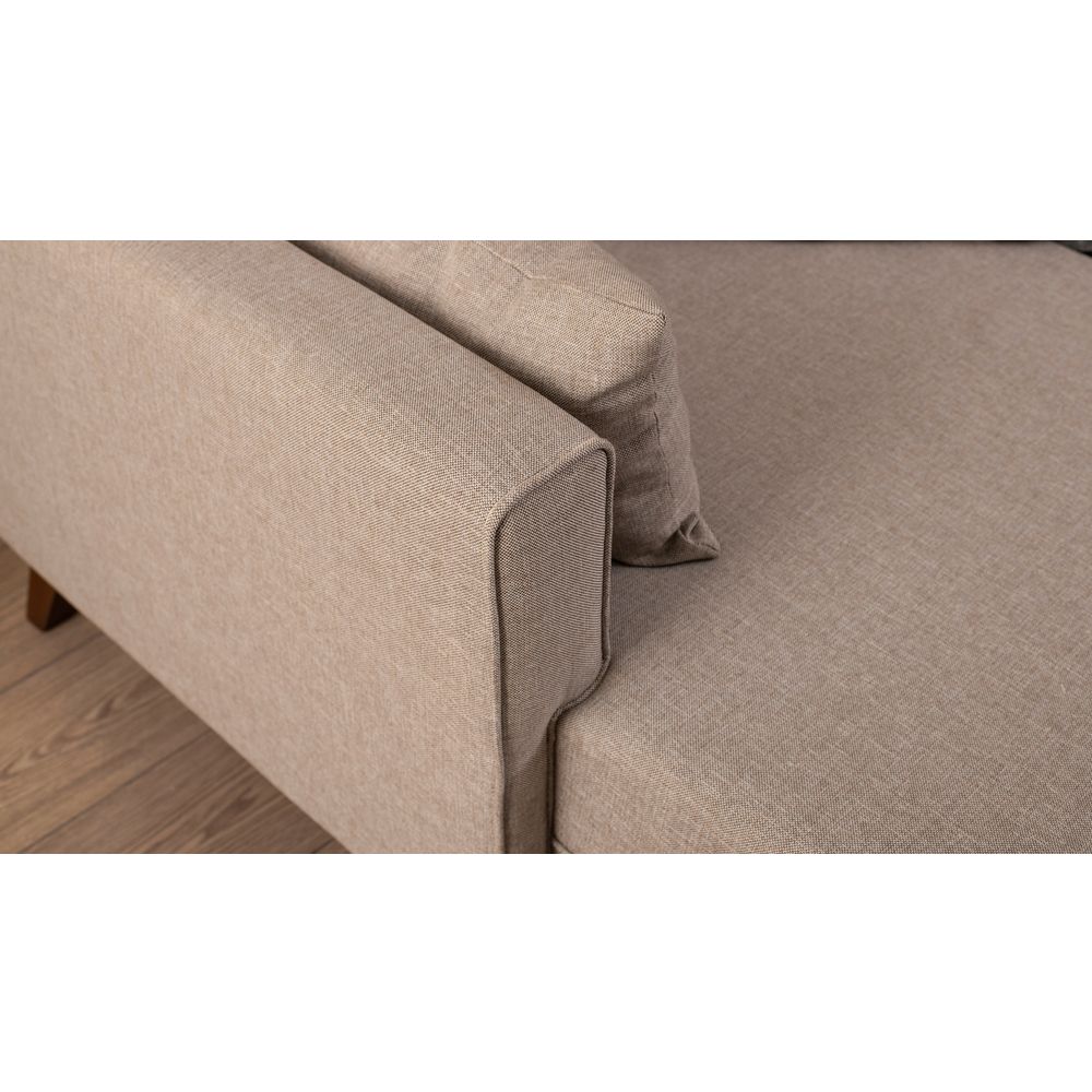 Bella Kutna Sofa na Razvlačenje - Krem Boja, Lijevi Kut slika 4