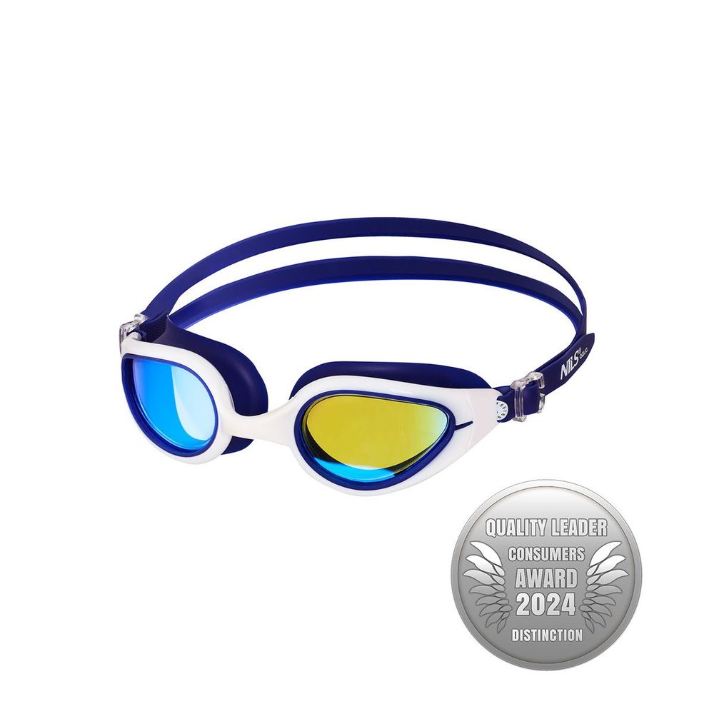 Nqg480maf plavo/bijele naočale za plivanje nils aqua slika 6