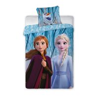 Posteljina za decu Frozen 140x200+70x90cm - Plava boja 