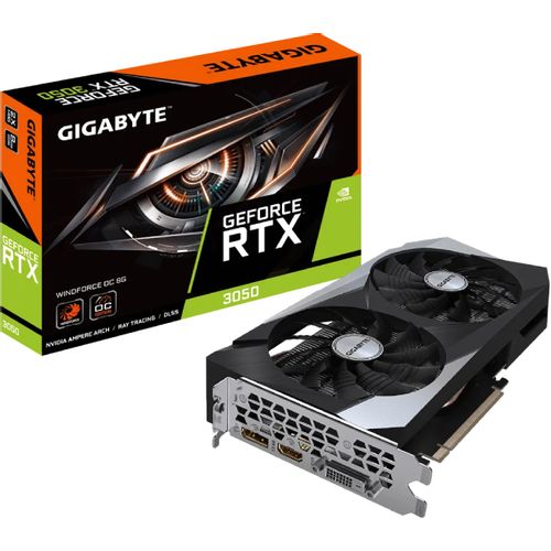 GIGABYTE nVidia GeForce RTX 3050 WINDFORCE OC 6GB 96bit GV-N3050WF2OC-6GD grafička karta slika 1