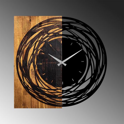 Wallity Wooden Clock 39 Light Walnut
Black Decorative Wooden Wall Clock slika 5