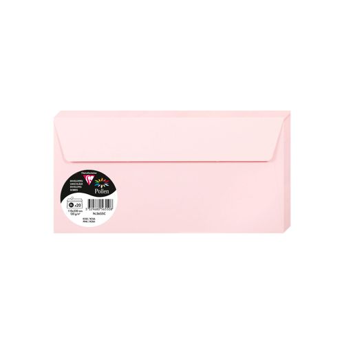 Clairefontaine kuverte Pollen 110x220mm 120gr pink 1/20 slika 1