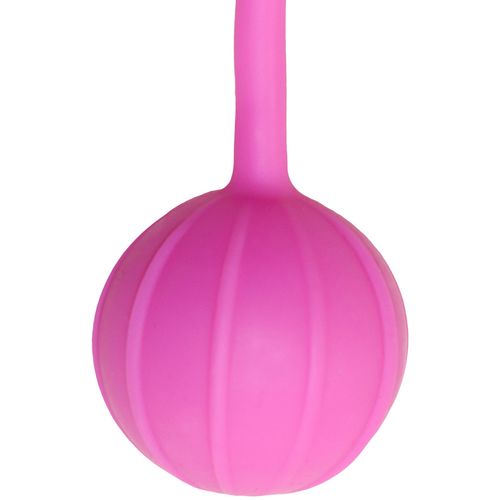 Vaginalne kuglice Easytoys Geisha Balls - vertikalno rebraste, ružičaste slika 4