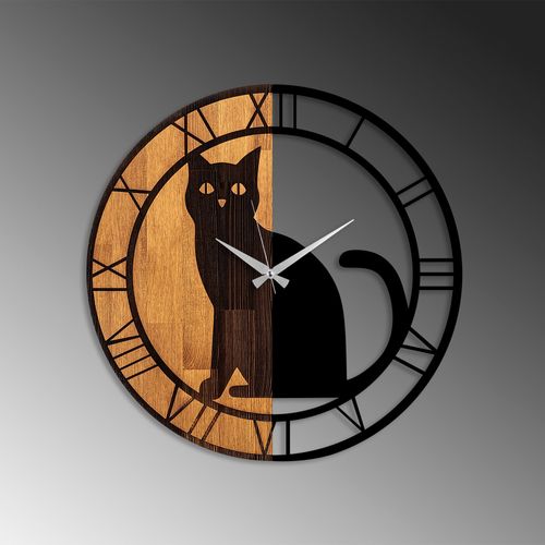 Wallity Ukrasni drveni zidni sat, Wooden Clock - 54 slika 4