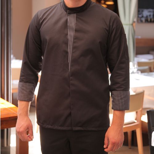 Kuharska bluza muška ADRIATIC crna slika 3