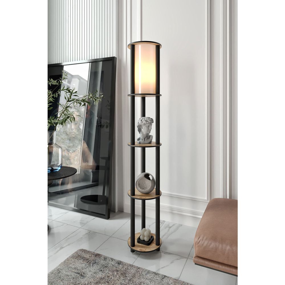 Podna lampa KS-11107, boja orahovine slika 1