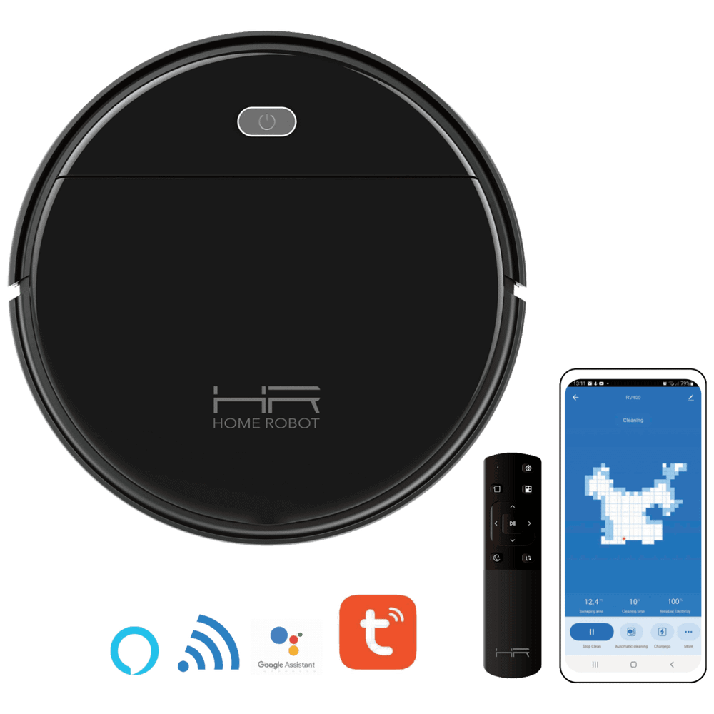 Home Robot Robot, usisavač, Wifi, HEPA filter - Homerobot RV400 Black slika 5