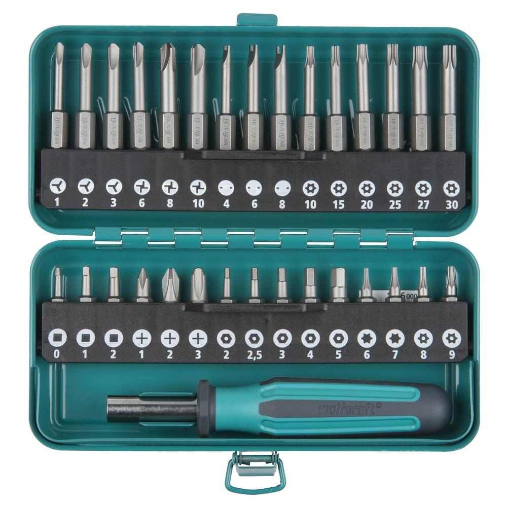 Wolfcraft Set Bit Nastavaka + Ručka "30 SOLID" Kombi / 31 dijelni - 1386000 slika 2