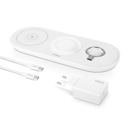 Ttec AirCharger Trio 3 İN 1 iPhone + Apple Watch + AirPods Wireless Speed Charging Station+ 20WPD Charger slika 7