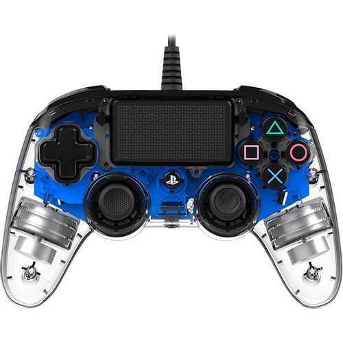 Bigben PS4 Nacon Compact Light Wired Controller prozirno-plavi slika 5