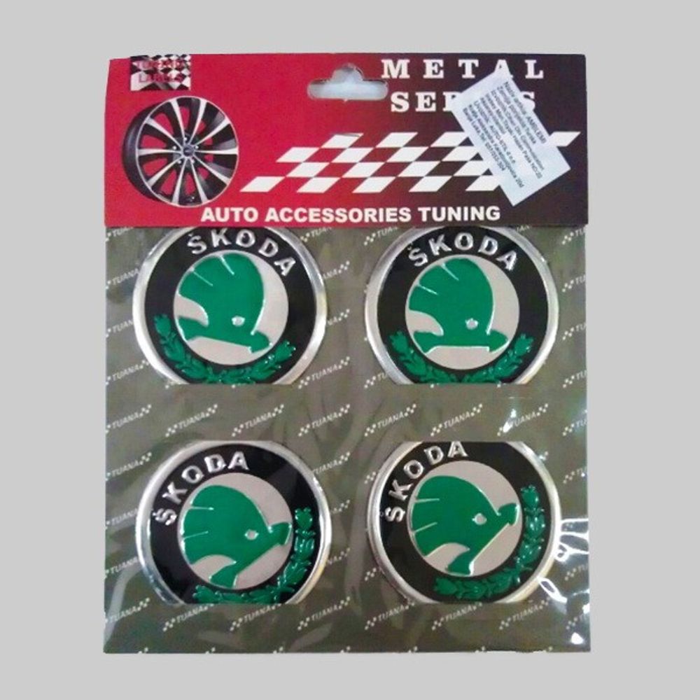 Amblemi Silikonski Zeleni 4/1 Fi55Mm za Škoda slika 1