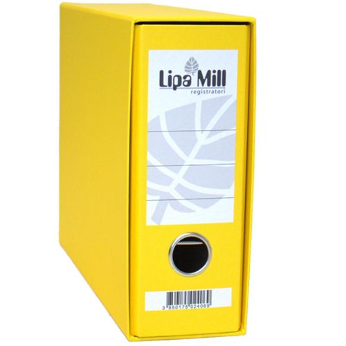 Registrator s kutijom A5, 8 cm, Lipa Mill, žuti slika 1