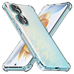 Techsuit Shockproof Clear Silicone prozirna maskica otporna na udarce za Honor 90 Pro