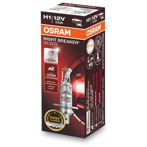 Sijalica H1 +100% OSRAM Night Breaker Silver slika 1