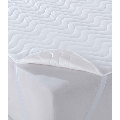 Quilted Alez (160 x 200) White Double Bed Protector slika 6