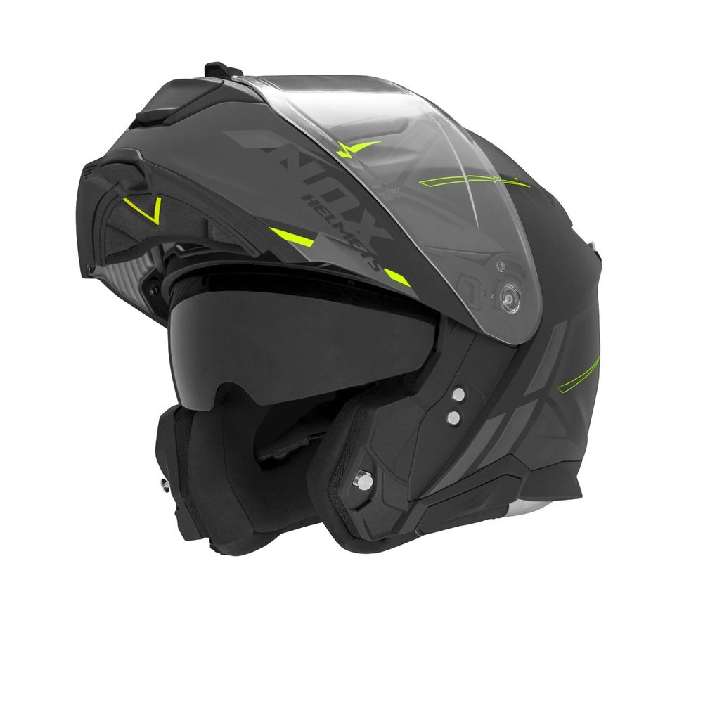 Modularna - flip up kaciga za motor NOX N967 Synchro - CŽ vel.M slika 1