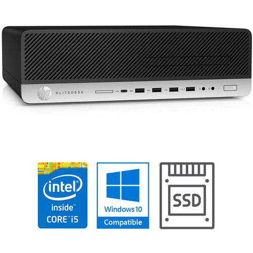 HP EliteDesk 800 G3 SFF i5-6500, 8GB, 240GB SSD + 500GB HDD - rabljeni uređaj slika 1