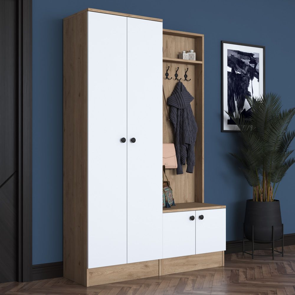 P6 - M5 - 2423 Bijela Orah Hall Stand slika 2