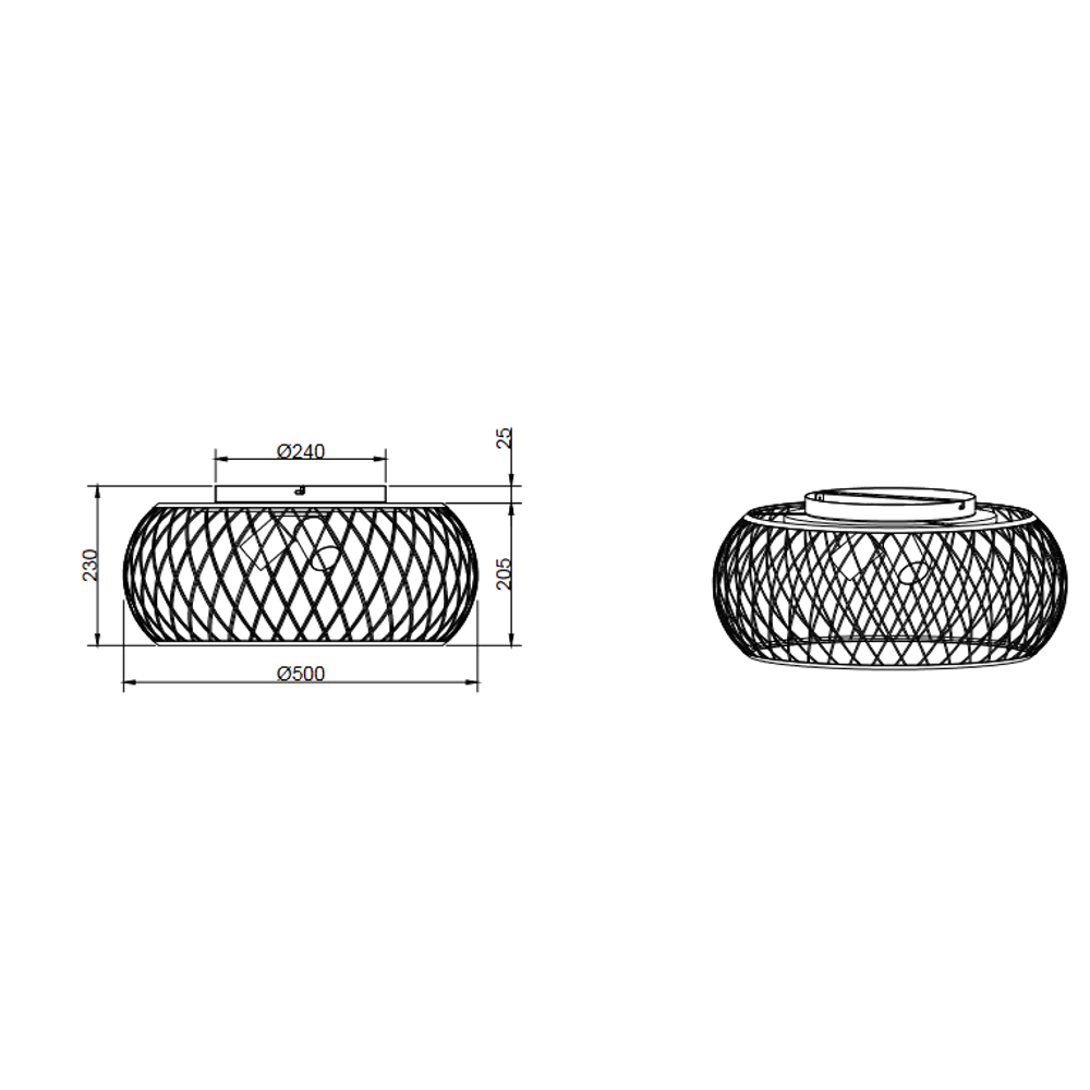 TAMIL/3 MAT MESING PLAFONJERA slika 5