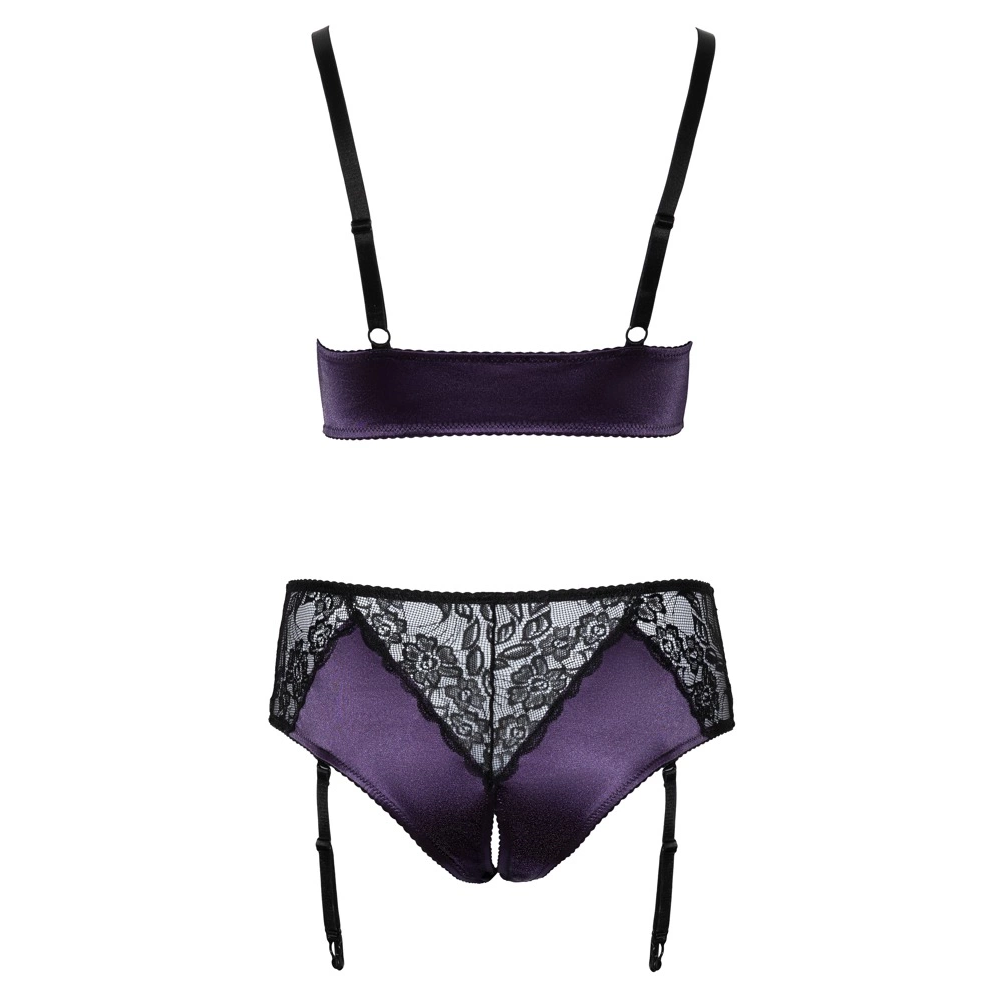 Cottelli CURVES BH Set ljubičasta/crna4XL slika 6