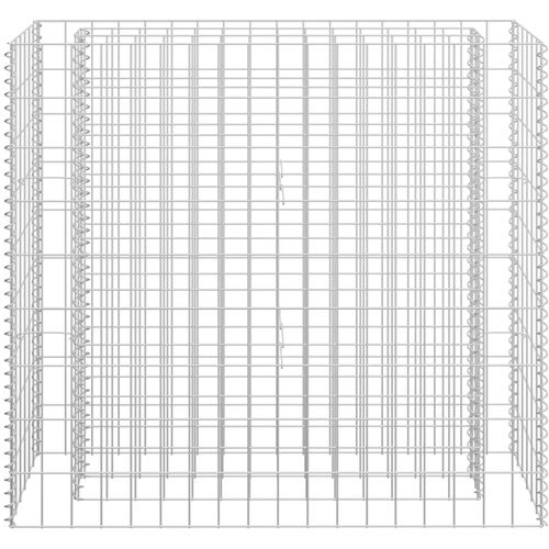 Gabionska sadilica od pocinčanog čelika 90 x 30 x 90 cm slika 4