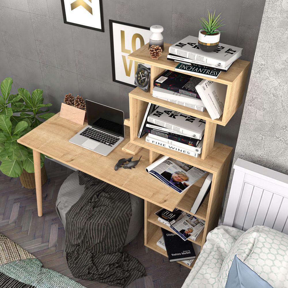 Radni stol Vina - Oak Oak slika 3