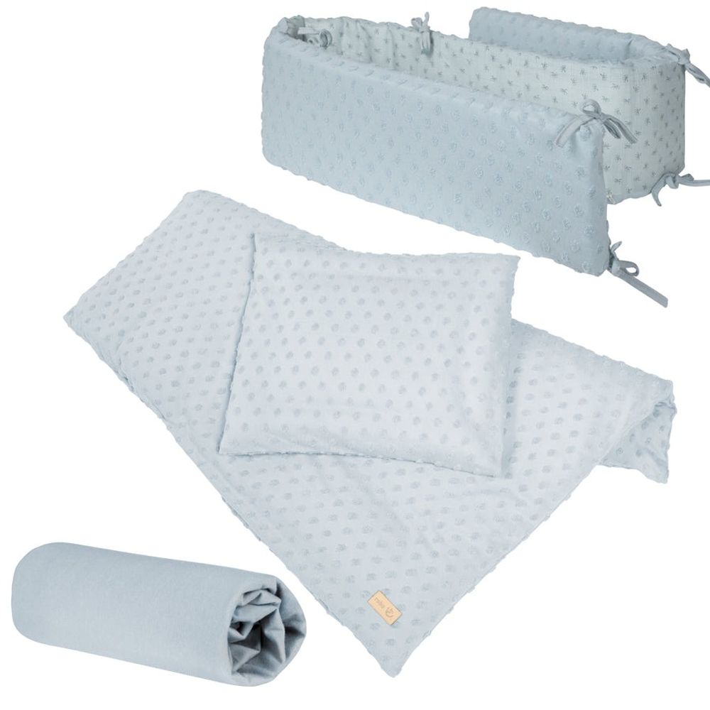 Roba Kids Set posteljine sa ogradicom Lil Planet, Plavi slika 1