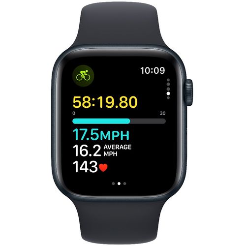 Apple Watch SE 3 GPS (MRE73SE/A) 44mm S/M Midnight with Midnight Sport Band pametni sat slika 6