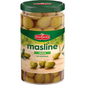 Podravka zelene masline, staklenka 350g