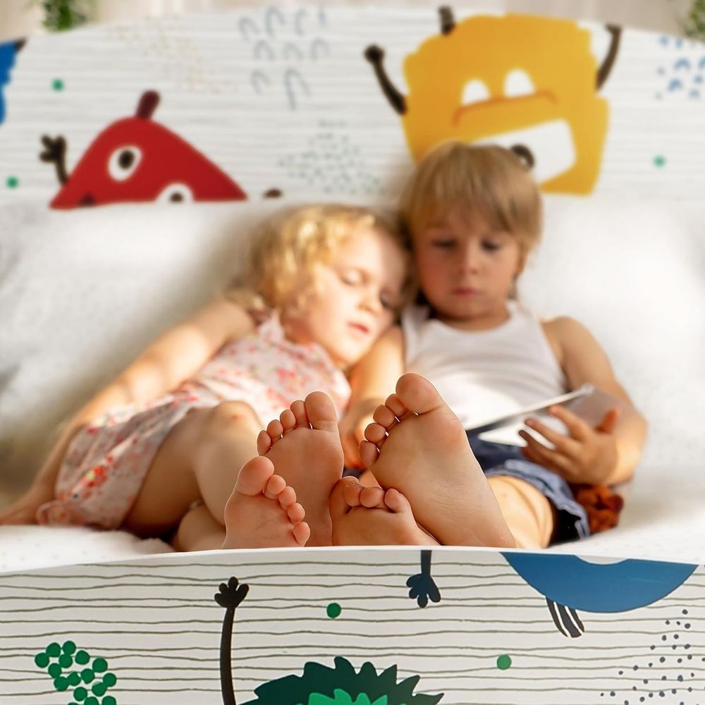 Kinder Home Drveni dječiji krevet Monster 140x70cm slika 11