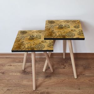 2SHP145 - Camel Camel
Black Nesting Table (2 Pieces)