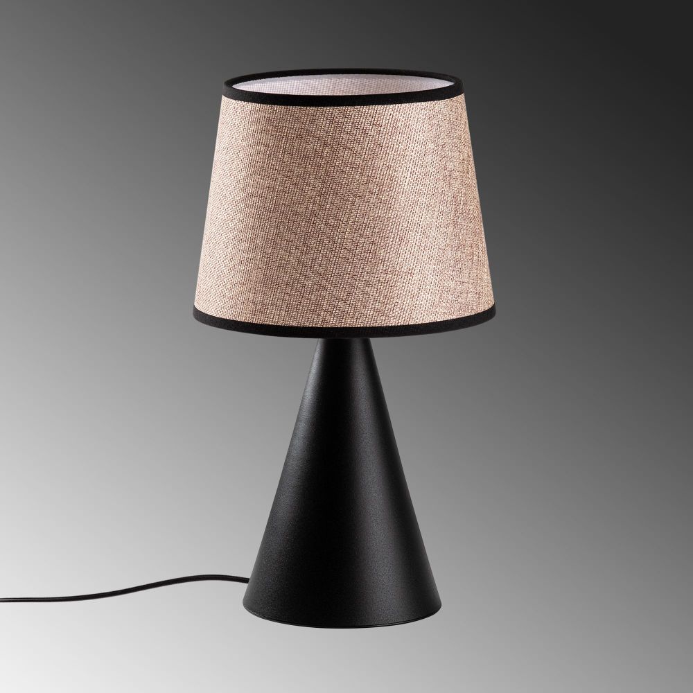 Kona - Crno-Bež Lampa za Sto 15482 slika 6