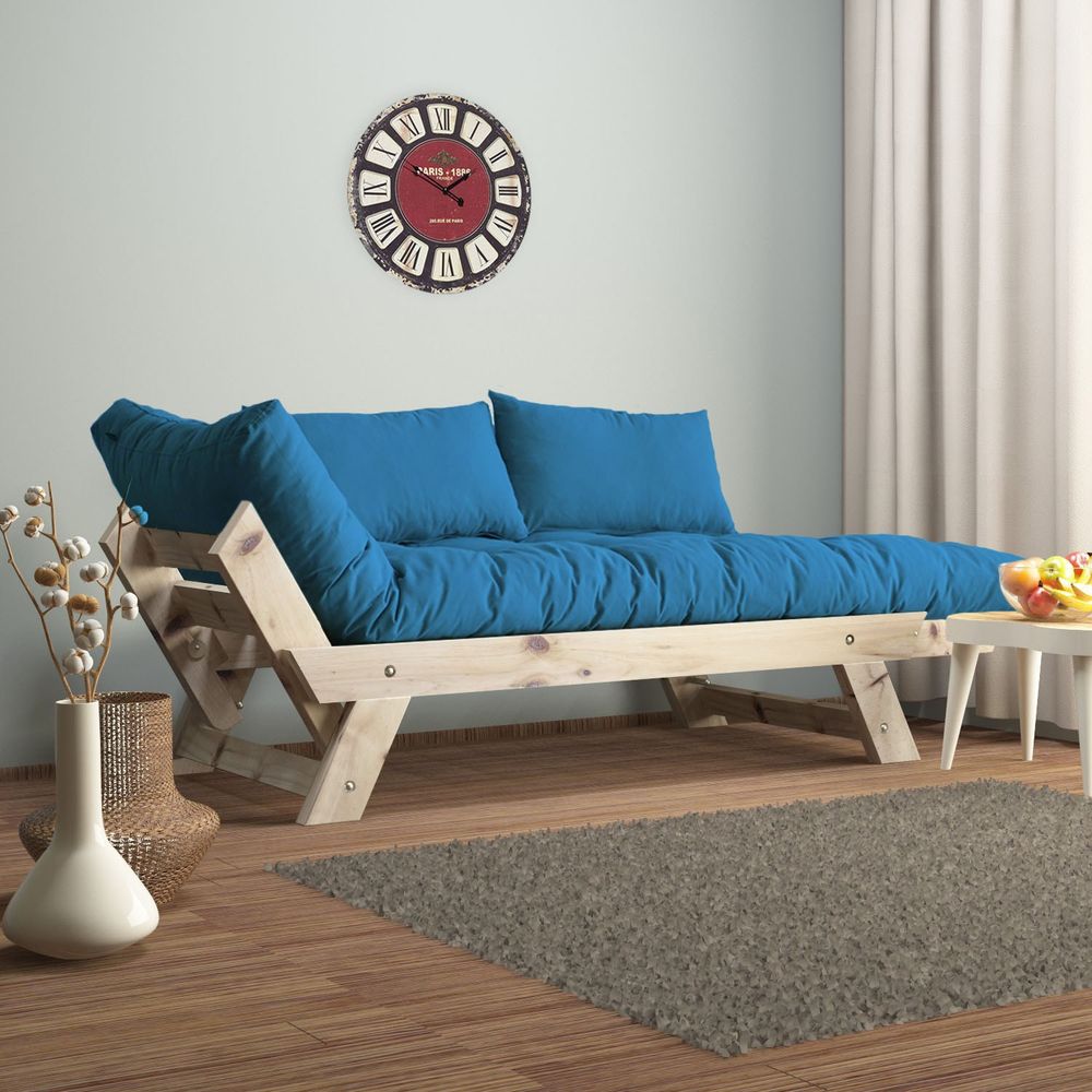 Dvosjed sofa CPT8109-210 - boje: Prirodna, Plava, Vrtna slika 2