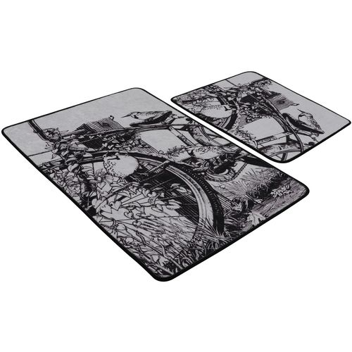 Hand Draw Multicolor Bathmat Set (2 Pieces) slika 4