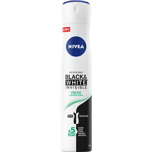 NIVEA Black&White Invisible Fresh dezodorans u spreju 200ml slika 1