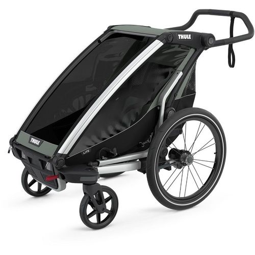 Thule Chariot Lite zeleno (agava)/crna sportska dječja kolica i prikolica za bicikl za jedno dijete (4u1) slika 14